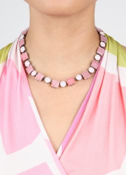 Cleo pink - necklace Konplott
